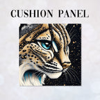 CUSHION Golden Lynx Fabric Panel CP-612