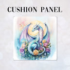 CUSHION Rose Moon Dragon Fabric Panel CP-615