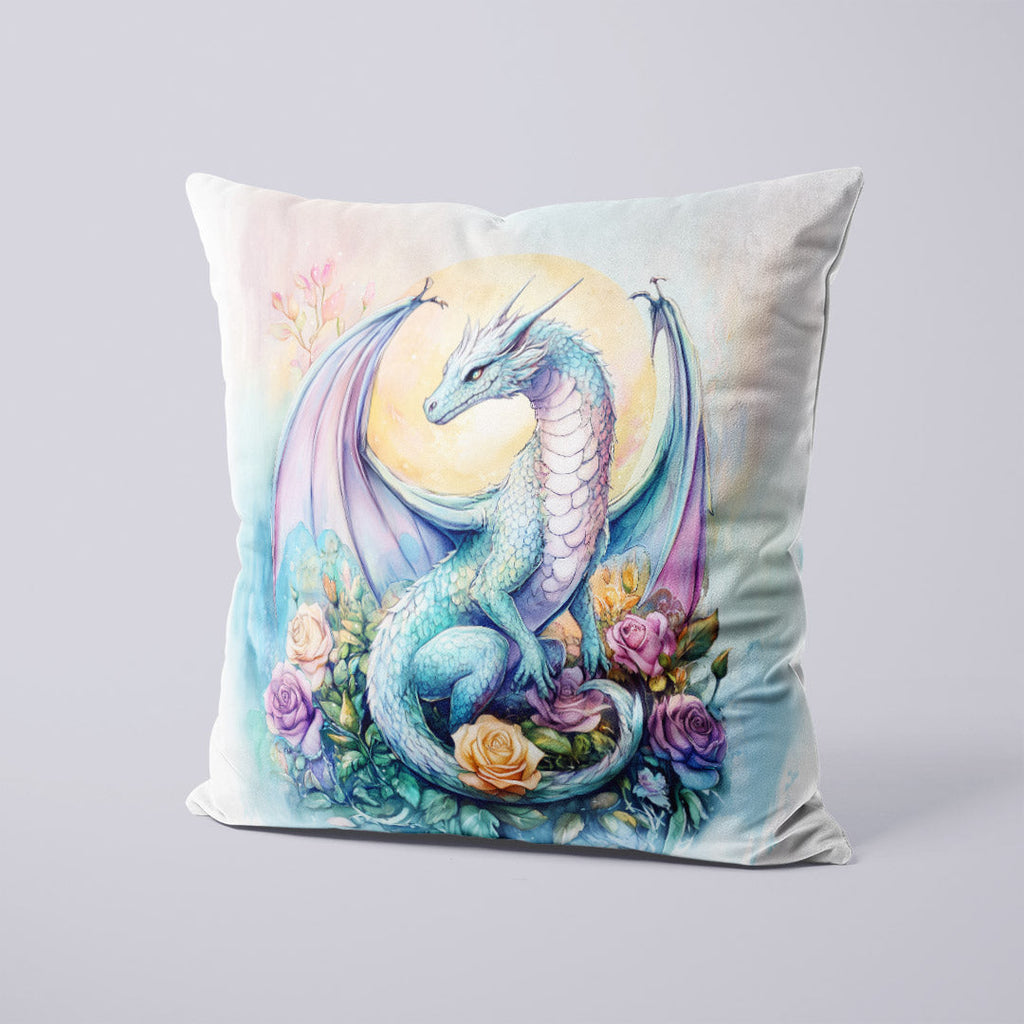 CUSHION Rose Moon Dragon Fabric Panel CP-615