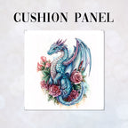 CUSHION Rose Dragon Fabric Panel CP-616