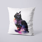 CUSHION Black Cat Fabric Panel CP-618