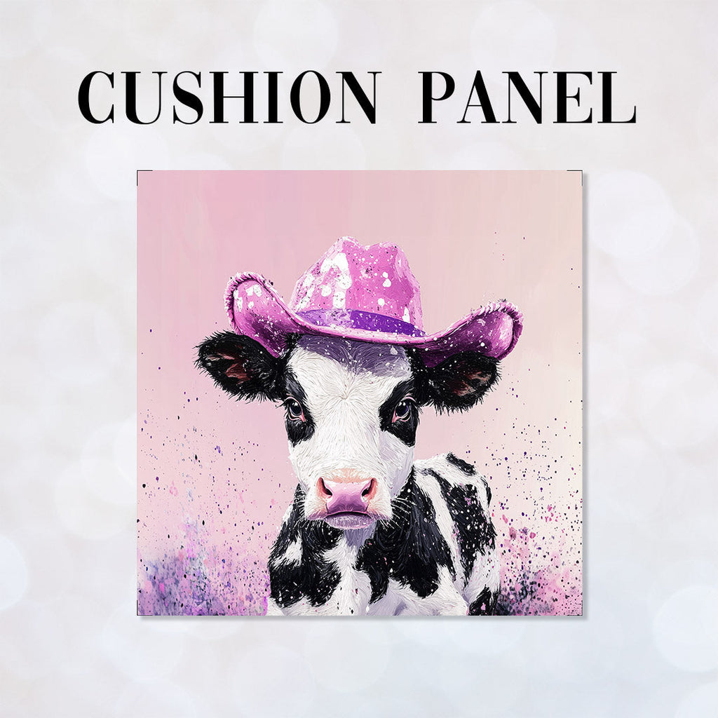 CUSHION Party Cow Fabric Panel CP-622