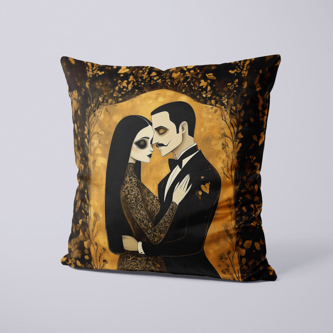 CUSHION Morticia and Gomez Fabric Panel CP-625