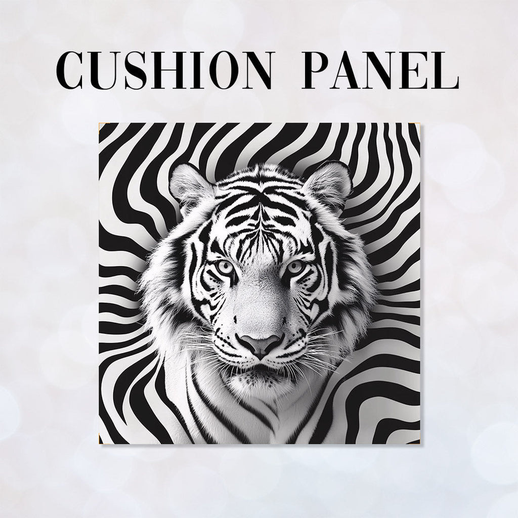 CUSHION Mono Tiger Fabric Panel CP-631