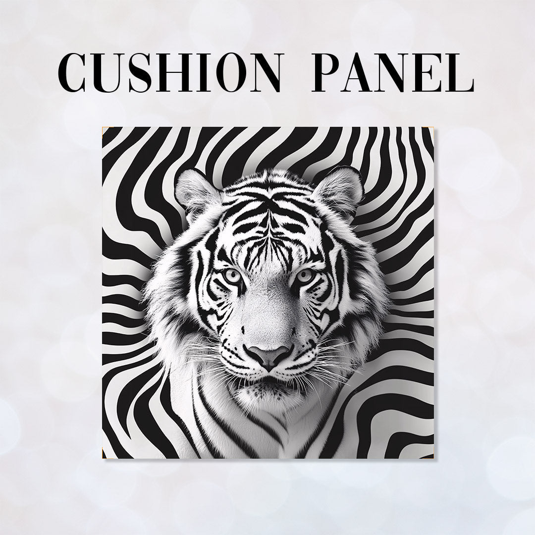 CUSHION Mono Tiger Fabric Panel CP-631