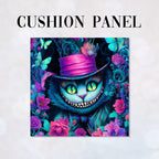 CUSHION Colourful Cheshire Cat Fabric Panel CP-641