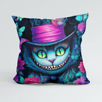 CUSHION Colourful Cheshire Cat Fabric Panel CP-641