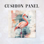 CUSHION Pastel Flamingo Fabric Panel CP-644