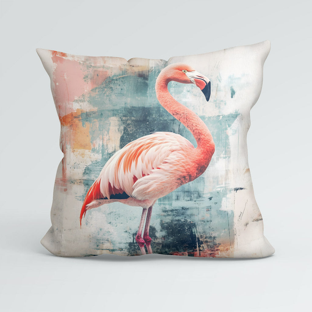 CUSHION Pastel Flamingo Fabric Panel CP-644