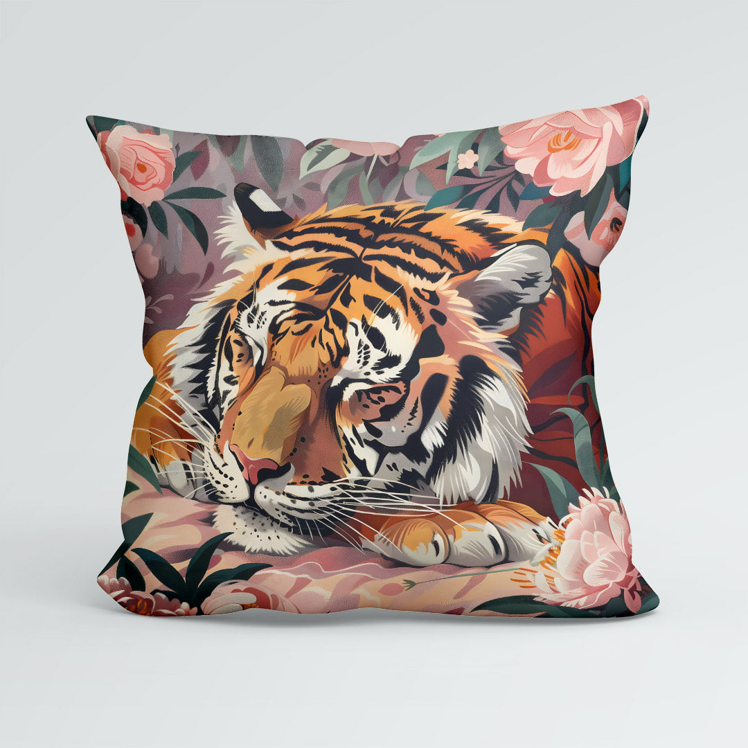 CUSHION Sleeping Tiger 1 Fabric Panel CP-646