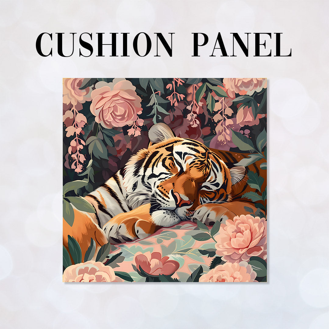CUSHION Sleeping Tiger 2 Fabric Panel CP-647
