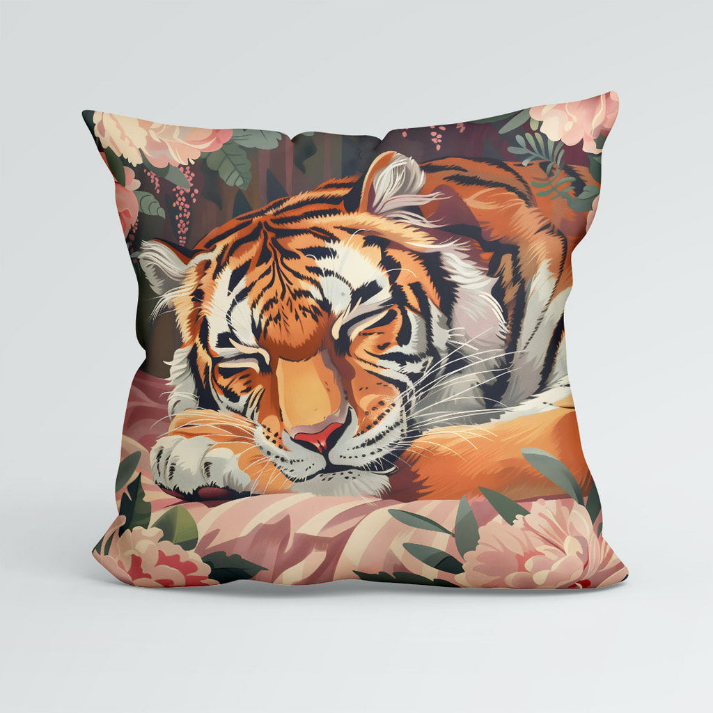 CUSHION Sleeping Tiger 3 Fabric Panel CP-649