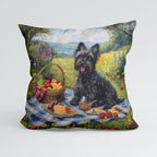 CUSHION Scottish Terrier Picnic Fabric Panel CP-652