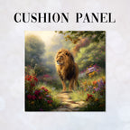 CUSHION Lion Fabric Panel CP-655