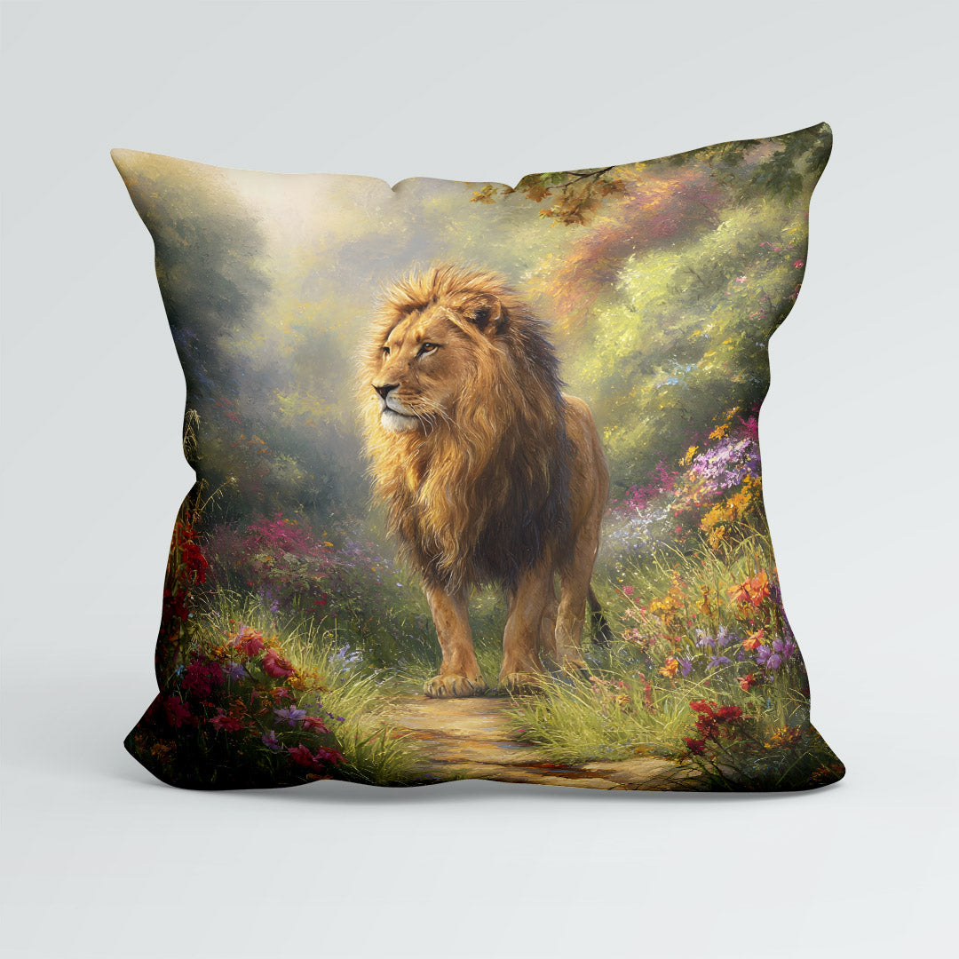 CUSHION Lion Fabric Panel CP-655