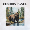 CUSHION Brown Bear Fabric Panel CP-658