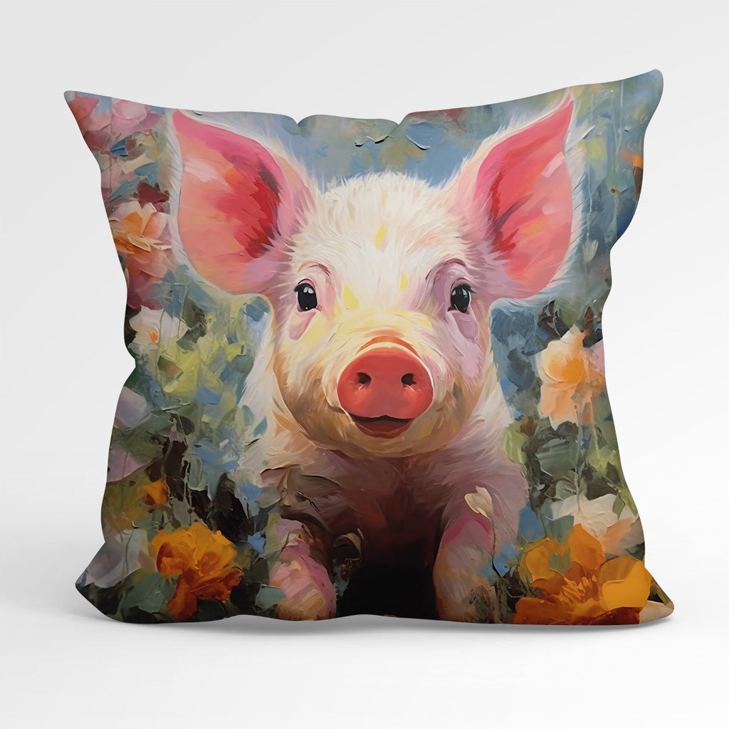CUSHION Fabric Panel Baby Pig CP-66