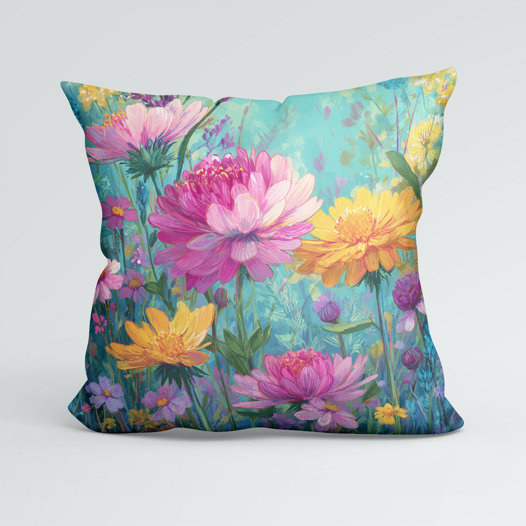 CUSHION Summer Flowers Fabric Panel CP-663