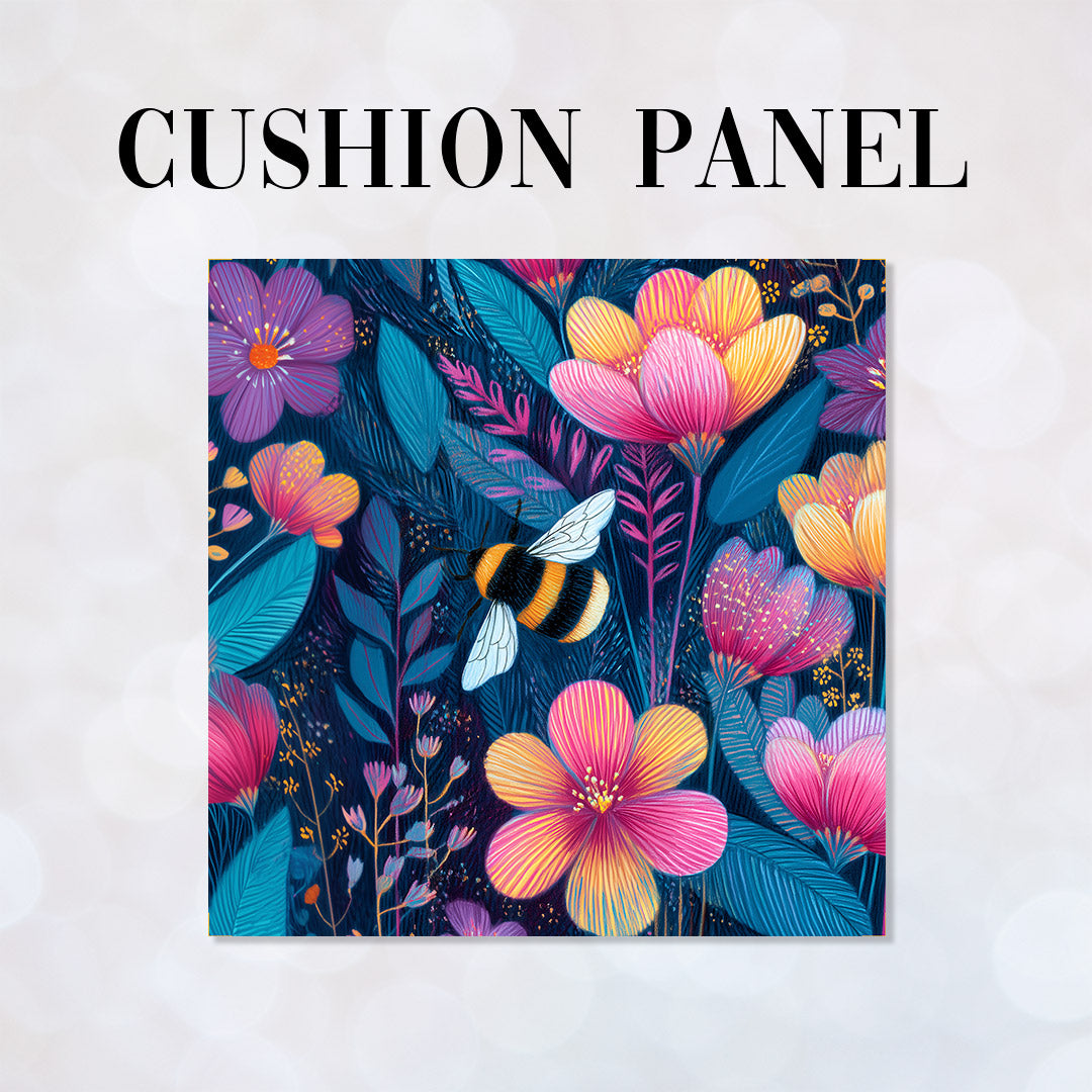 CUSHION Midnight Meadow Fabric Panel CP-665
