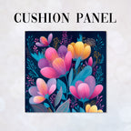 CUSHION Midnight Flowers Fabric Panel CP-667