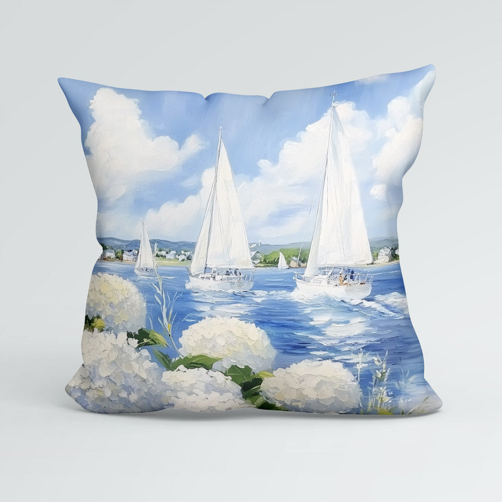 CUSHION Sailing Boats Fabric Panel CP-668