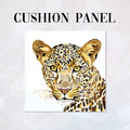 CUSHION Gold Leopard Fabric Panel CP-669