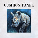 CUSHION Rhino Blue Fabric Panel CP-672