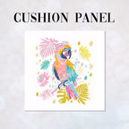 CUSHION Pastel Parrot Fabric Panel CP-673