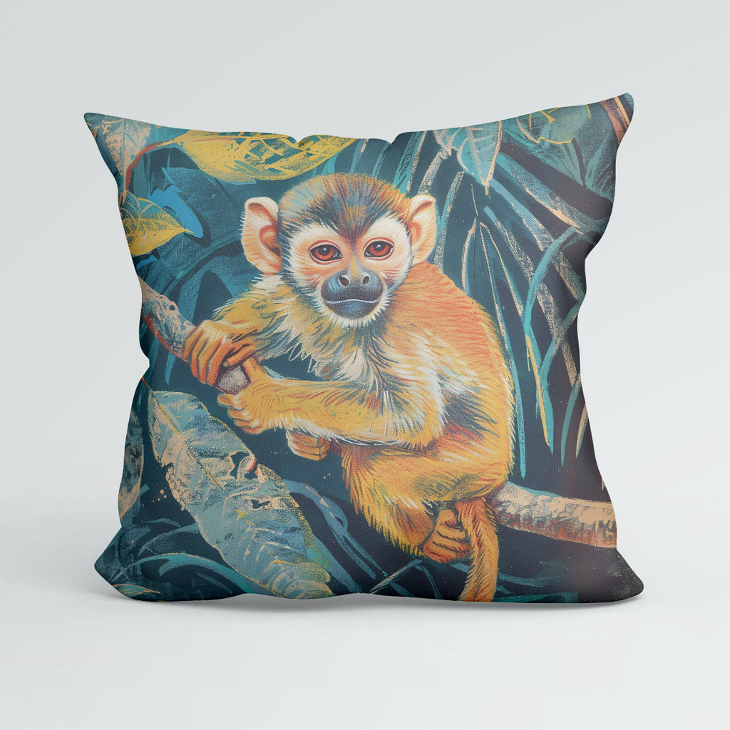 CUSHION Squirrel Monkey Fabric Panel CP-674