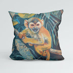 CUSHION Squirrel Monkey Fabric Panel CP-674