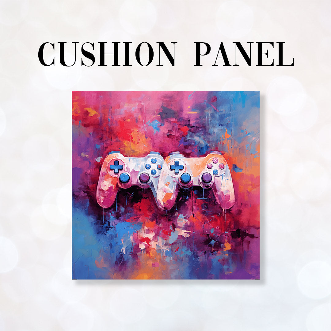 CUSHION Fabric Panel Pink and Purple Gaming CP-68