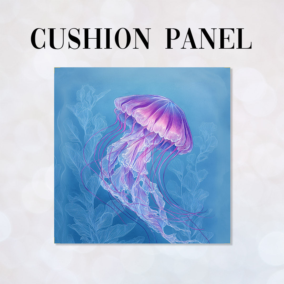 CUSHION Lavender Jellyfish Fabric Panel CP-680