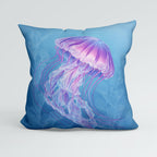 CUSHION Lavender Jellyfish Fabric Panel CP-680