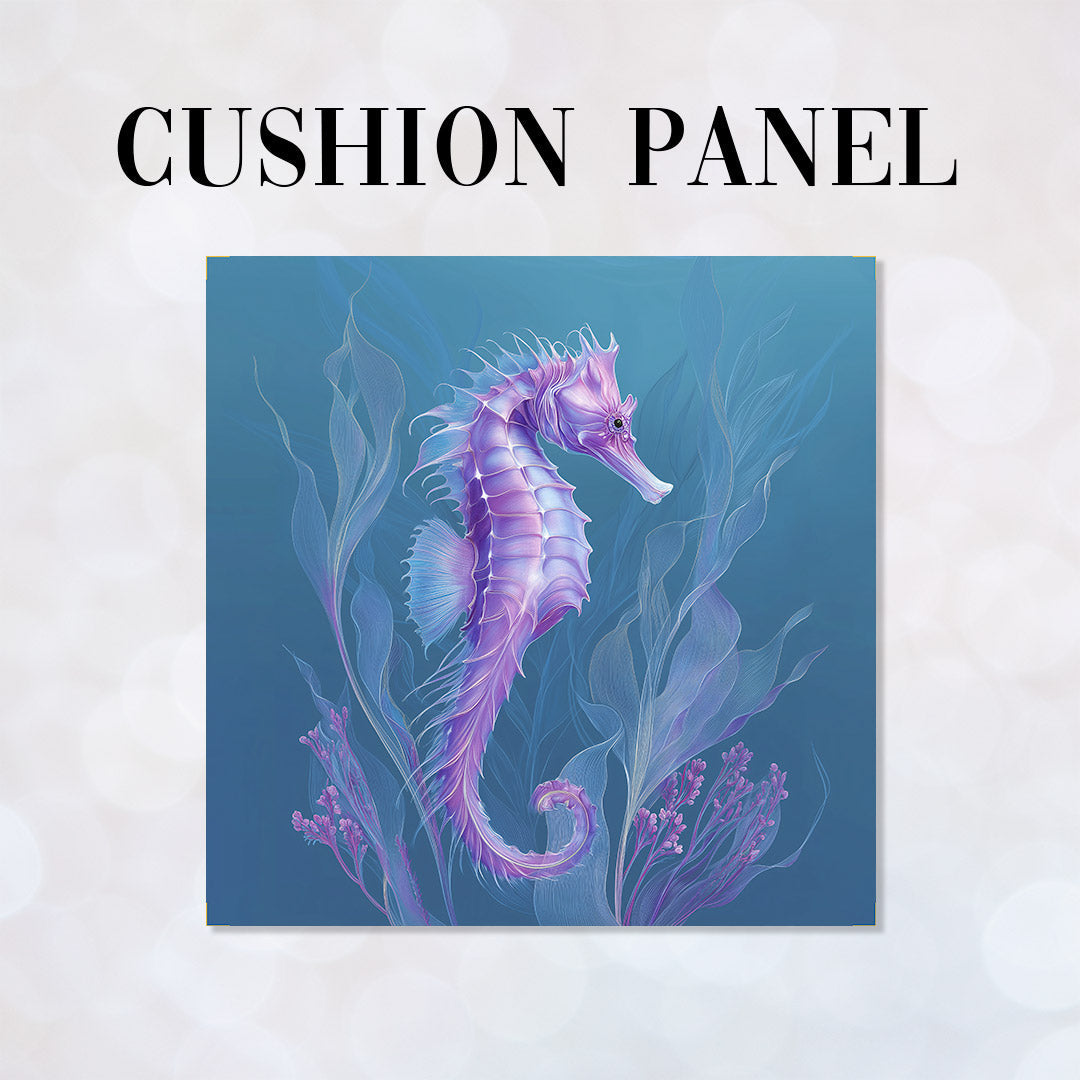 CUSHION Lavender Seahorse Fabric Panel CP-681