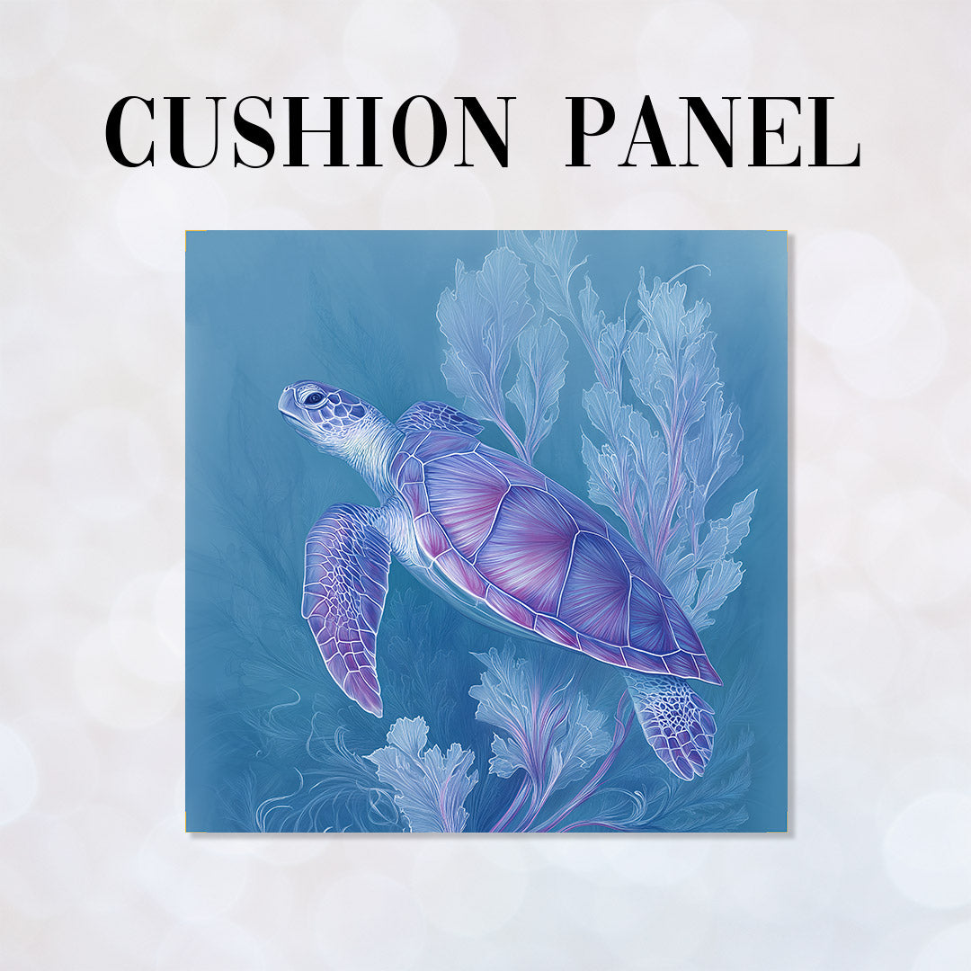 CUSHION Lavender Turtle Fabric Panel CP-683