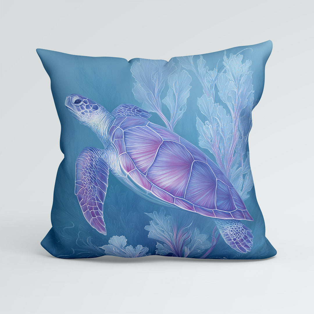 CUSHION Lavender Turtle Fabric Panel CP-683