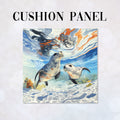 CUSHION Frolicking Seals Fabric Panel CP-684