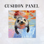 CUSHION Courious Seal Fabric Panel CP-685
