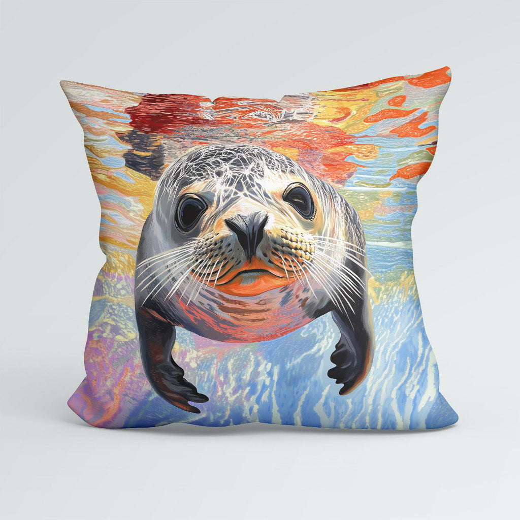 CUSHION Courious Seal Fabric Panel CP-685