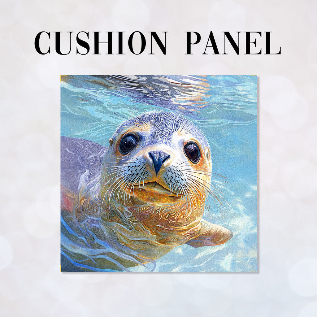 CUSHION Seal Portrait Fabric Panel CP-686