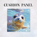 CUSHION Seal Portrait Fabric Panel CP-686