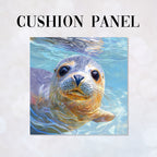 CUSHION Seal Portrait Fabric Panel CP-686