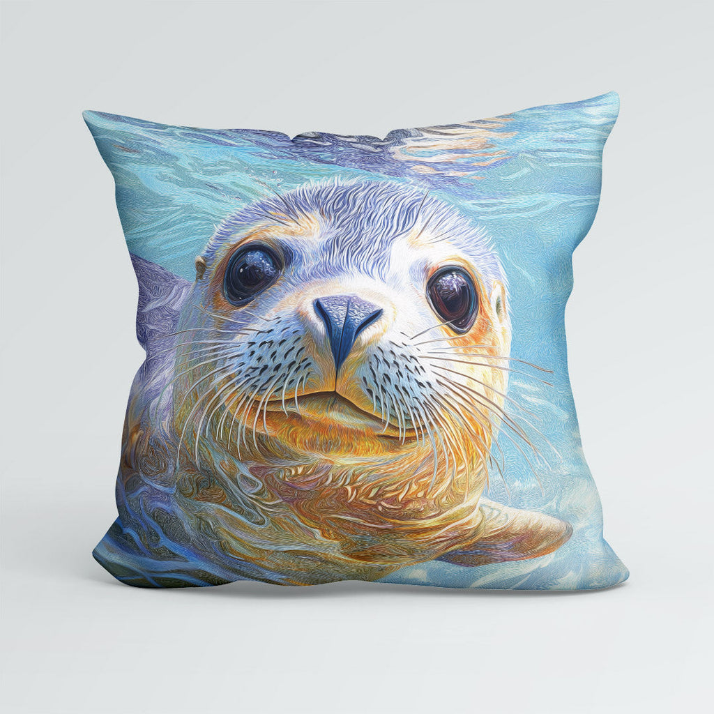 CUSHION Seal Portrait Fabric Panel CP-686