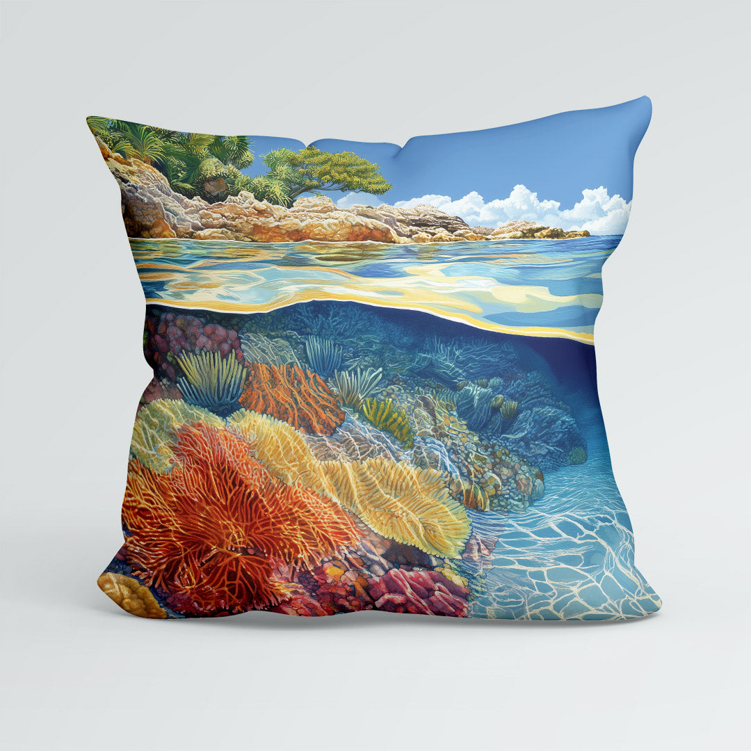 CUSHION Tropical Reef Fabric Panel CP-689