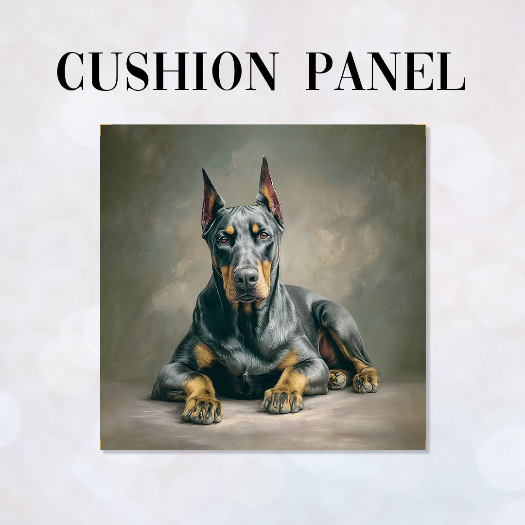 CUSHION Panel Dobermann Portrait CP-696