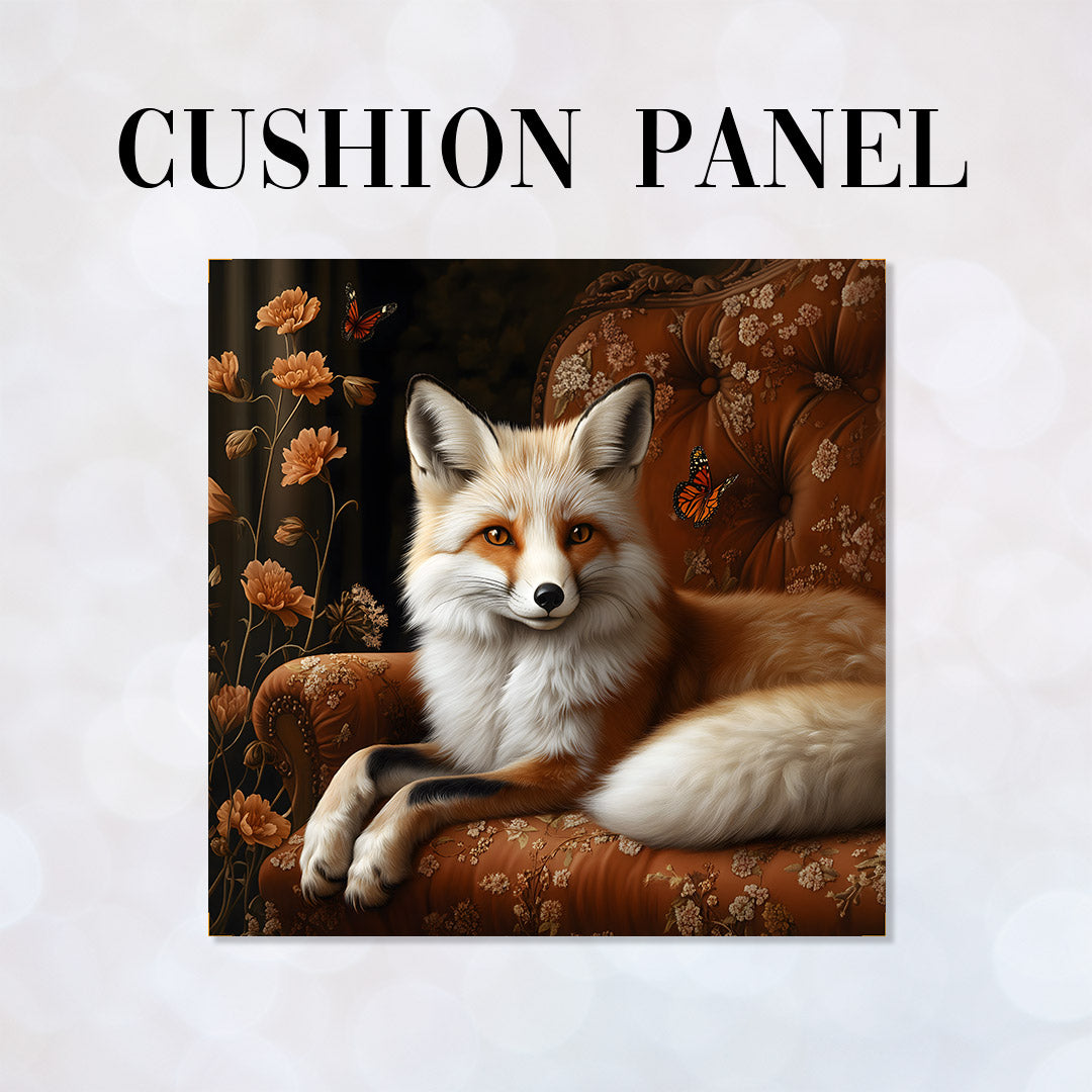 CUSHION Panel Fox on a Sofa CP-698