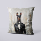 CUSHION Panel Dobermann in Tuxedo CP-709