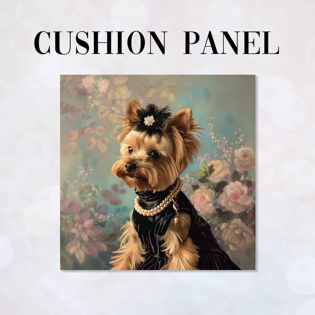 CUSHION Panel Tiffany Terrier CP-718