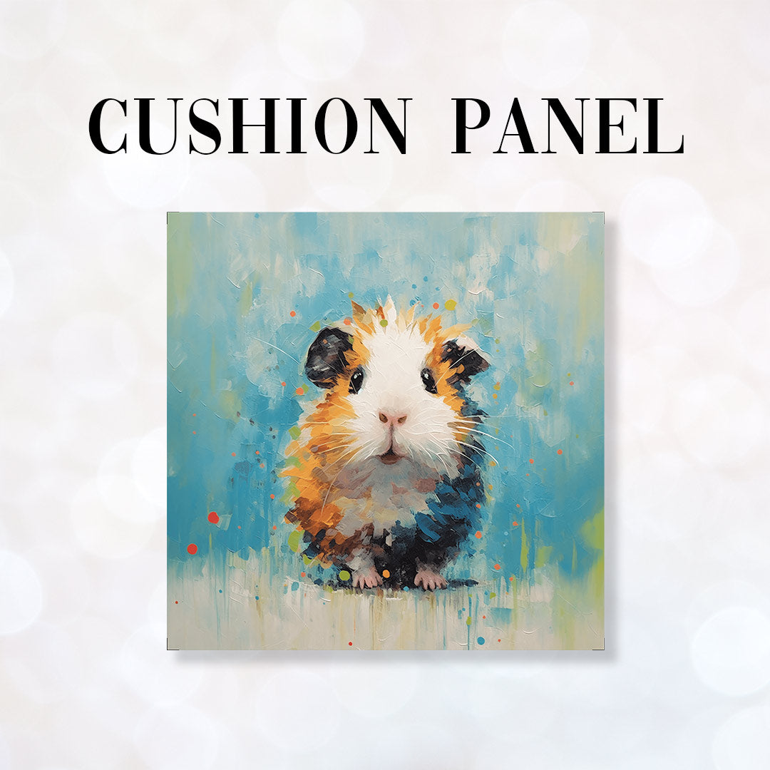 CUSHION Fabric Panel Guinea Pig Blue CP-72