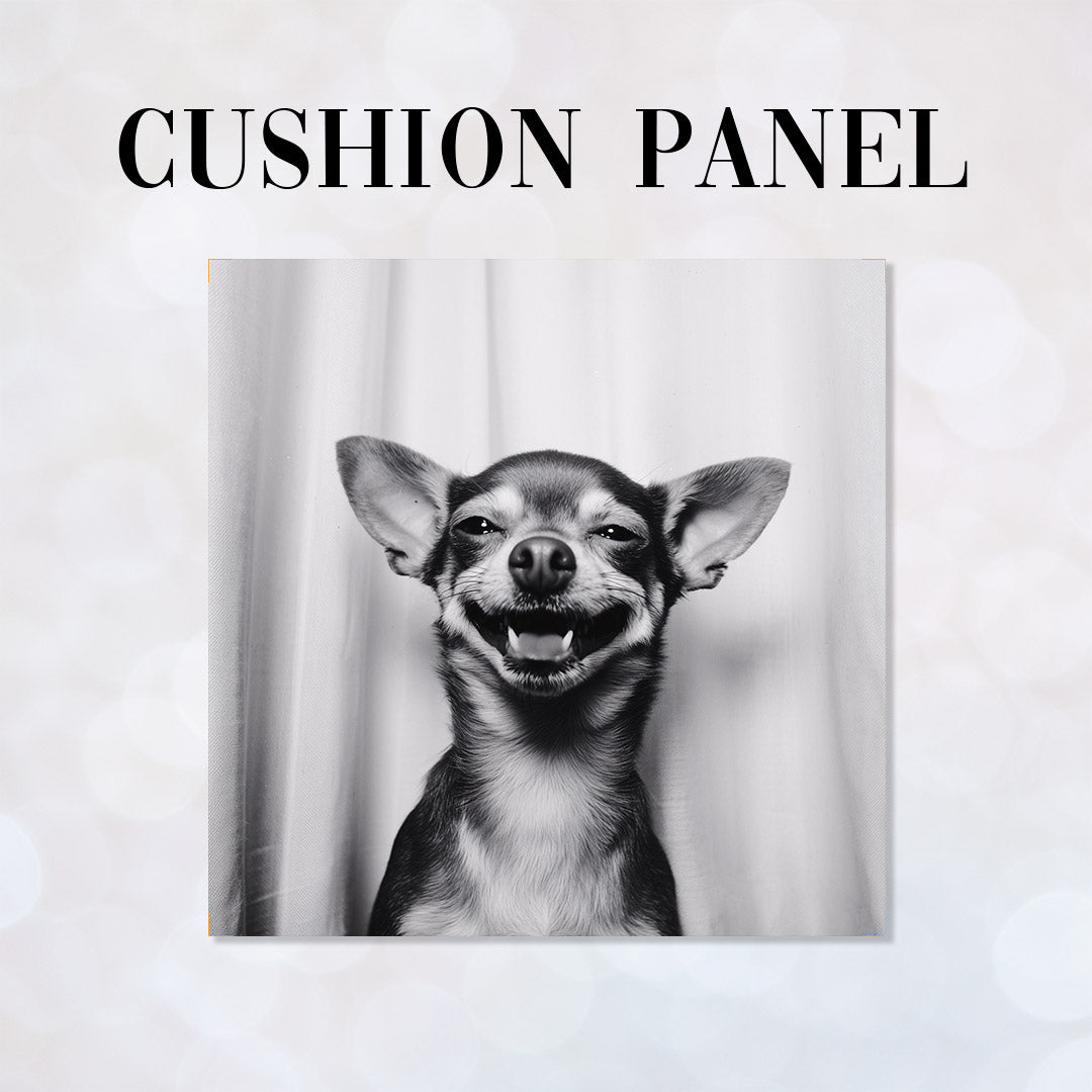 CUSHION Panel Laughing Chihuahua CP-729